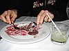 21.  Paul working the chocolate....it was harder than it looked..jpg